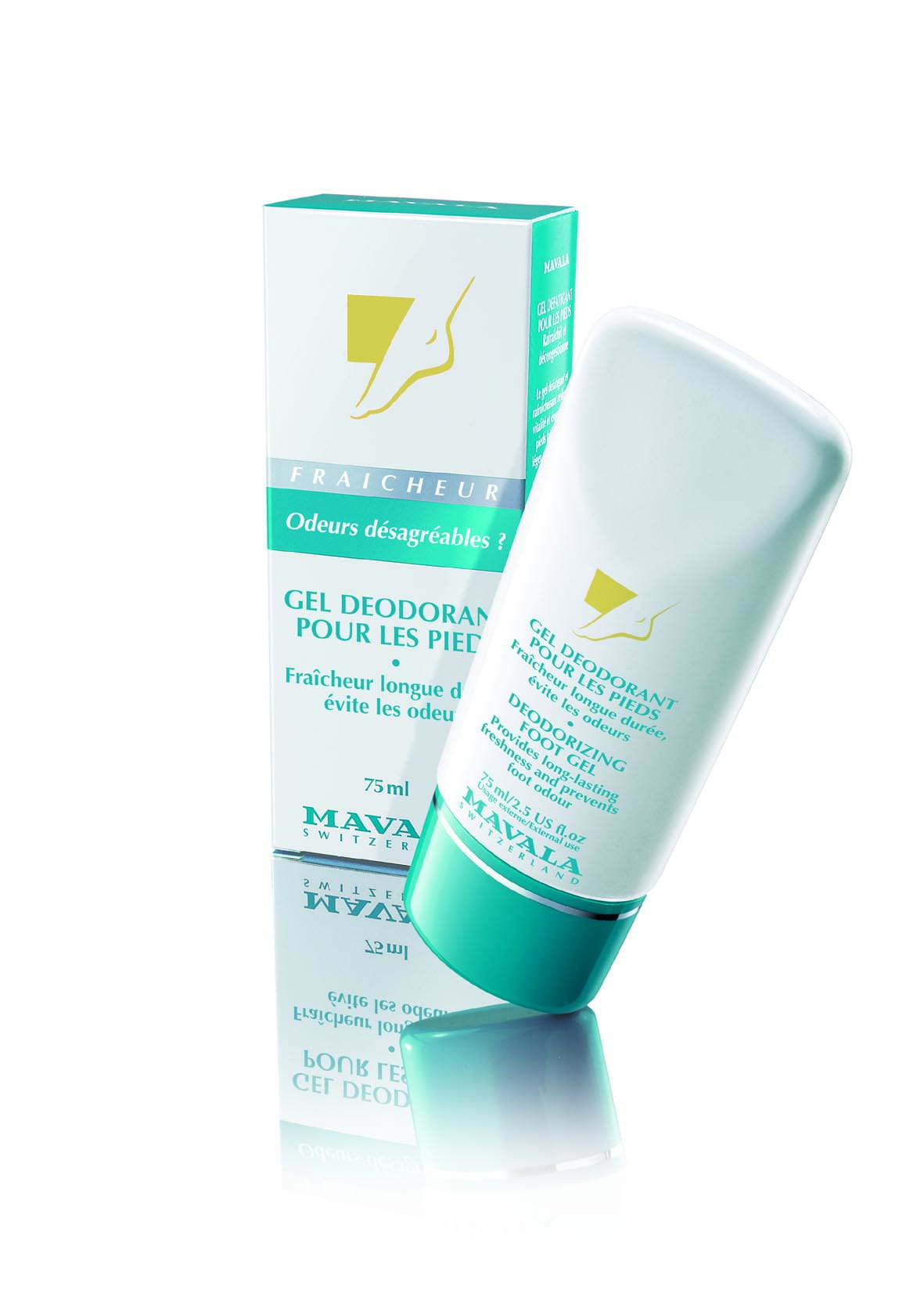 Гель-дезодорант для ног Mavala Deodorizing Foot Gel, против неприятного запаха, длительная свежесть